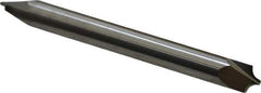 ProMax - 0.094" Radius, 1/4" Mill Diam, 2 Flute Solid Carbide Corner Rounding End Mill - Double End, Uncoated, 2-1/2" OAL, 1/4" Shank Diam - Exact Tool & Supply