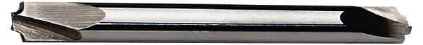 ProMax - 0.072" Radius, 1/4" Mill Diam, 2 Flute Solid Carbide Corner Rounding End Mill - Double End, Uncoated, 2-1/2" OAL, 1/4" Shank Diam - Exact Tool & Supply