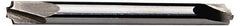 ProMax - 0.072" Radius, 1/4" Mill Diam, 2 Flute Solid Carbide Corner Rounding End Mill - Double End, Uncoated, 2-1/2" OAL, 1/4" Shank Diam - Exact Tool & Supply