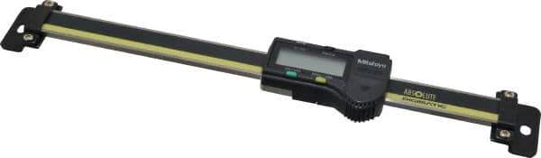 Mitutoyo - 0 to 6 Inch, 0.01mm Resolution Horizontal Electronic Linear Scale - 0.001 Inch Accuracy, Data Output, SR44 Battery - Exact Tool & Supply