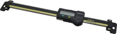 Mitutoyo - 0 to 6 Inch, 0.01mm Resolution Horizontal Electronic Linear Scale - 0.001 Inch Accuracy, Data Output, SR44 Battery - Exact Tool & Supply
