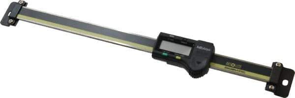 Mitutoyo - 0 to 8 Inch, 0.01mm Resolution Horizontal Electronic Linear Scale - 0.001 Inch Accuracy, Data Output, SR44 Battery - Exact Tool & Supply