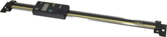 Mitutoyo - 0 to 8 Inch, 0.01mm Resolution Vertical Electronic Linear Scale - 0.001 Inch Accuracy, Data Output, SR44 Battery - Exact Tool & Supply