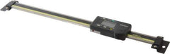 Mitutoyo - 0 to 8 Inch, 0.01mm Resolution Horizontal Electronic Linear Scale - 0.001 Inch Accuracy, Data Output, SR44 Battery - Exact Tool & Supply