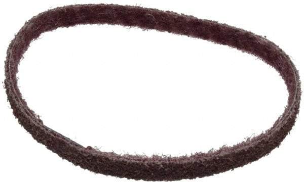 Brite Star - 1/2" Wide x 18" OAL, Aluminum Oxide Abrasive Belt - Aluminum Oxide, Medium, Nonwoven, Series SC-BS - Exact Tool & Supply