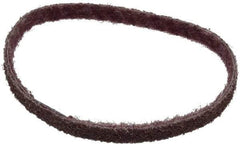 Brite Star - 1/2" Wide x 18" OAL, Aluminum Oxide Abrasive Belt - Aluminum Oxide, Medium, Nonwoven, Series SC-BS - Exact Tool & Supply