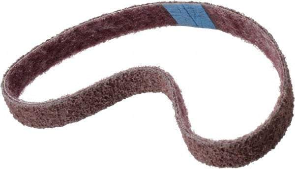 Brite Star - 3/4" Wide x 20-1/2" OAL, Aluminum Oxide Abrasive Belt - Aluminum Oxide, Medium, Nonwoven, Series SC-BS - Exact Tool & Supply