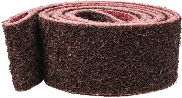Brite Star - 2" Wide x 72" OAL, Aluminum Oxide Abrasive Belt - Aluminum Oxide, Medium, Nonwoven, Series SC-LS - Exact Tool & Supply