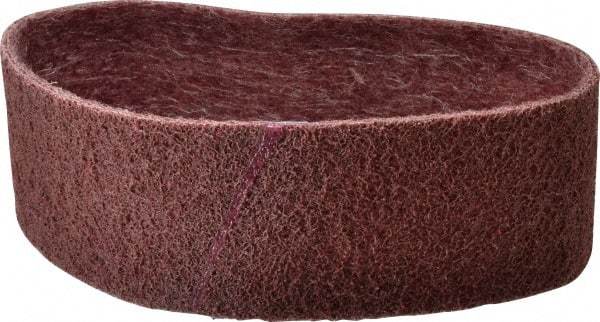 Brite Star - 3" Wide x 24" OAL, Aluminum Oxide Abrasive Belt - Aluminum Oxide, Medium, Nonwoven, Series SC-BS - Exact Tool & Supply