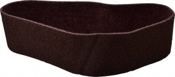 Brite Star - 4" Wide x 36" OAL, Aluminum Oxide Abrasive Belt - Aluminum Oxide, Medium, Nonwoven, Series SC-BS - Exact Tool & Supply