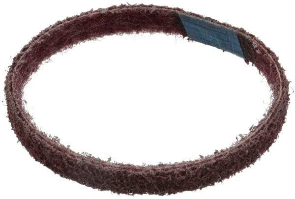 Brite Star - 1/2" Wide x 12" OAL, Aluminum Oxide Abrasive Belt - Aluminum Oxide, Medium, Nonwoven, Series SC-BS - Exact Tool & Supply