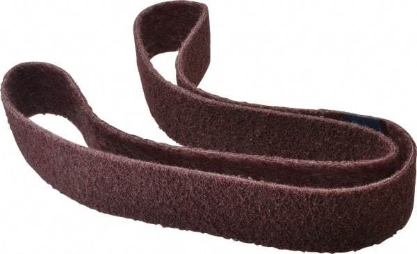 Brite Star - 2" Wide x 60" OAL, Aluminum Oxide Abrasive Belt - Aluminum Oxide, Medium, Nonwoven, Series SC-BS - Exact Tool & Supply