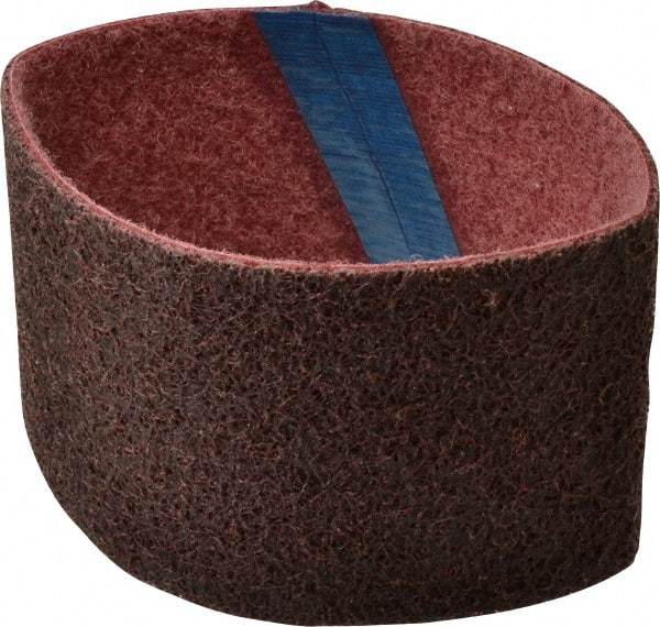 Brite Star - 3-1/2" Wide x 15-1/2" OAL, Silicon Carbide Abrasive Belt - Silicon Carbide, Medium, Nonwoven, Series SC-LS - Exact Tool & Supply