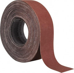 Tru-Maxx - 2" x 50 Yd 500 Grit Aluminum Oxide Cloth Roll - Super Fine Grade, J Weighted Backing - Exact Tool & Supply