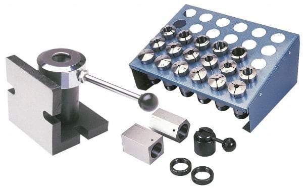 Import - 24 Piece, 1/16" to 1-1/16" Capacity, 5C Round Collet Set - Exact Tool & Supply