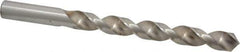 Interstate - 31/64" 140° High Speed Steel Jobber Drill - Bright Finish, Right Hand Cut, Spiral Flute, Straight Shank, 5-7/8" OAL, Standard Point - Exact Tool & Supply