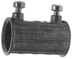 Thomas & Betts - 3-1/2" Trade, Die Cast Zinc Set Screw EMT Conduit Coupling - Noninsulated - Exact Tool & Supply