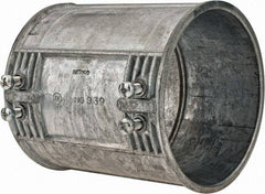 Thomas & Betts - 4" Trade, Die Cast Zinc Set Screw EMT Conduit Coupling - Noninsulated - Exact Tool & Supply