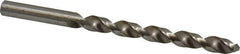 Interstate - Letter M 140° High Speed Steel Jobber Drill - Bright Finish, Right Hand Cut, Spiral Flute, Straight Shank, 4-3/8" OAL, Standard Point - Exact Tool & Supply
