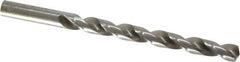 Interstate - Letter Q 140° High Speed Steel Jobber Drill - Bright Finish, Right Hand Cut, Spiral Flute, Straight Shank, 4-3/4" OAL, Standard Point - Exact Tool & Supply