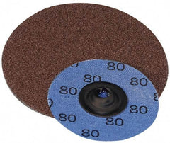 Superior Abrasives - 3" Disc Diam, 180 Grit, Aluminum Oxide Quick Change Disc - Type S Attaching System, Coated, Very Fine Grade - Exact Tool & Supply