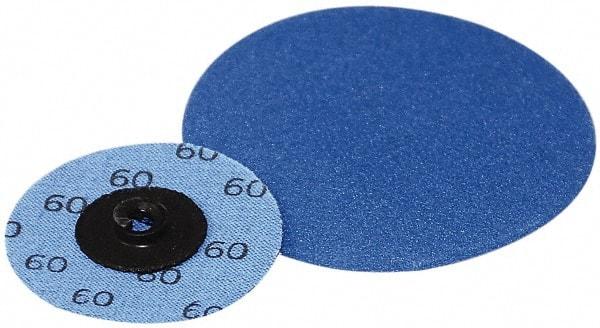 Superior Abrasives - 2" Disc Diam, 50 Grit, Zirconia Alumina Quick Change Disc - Type S Attaching System, Coated, Coarse Grade - Exact Tool & Supply