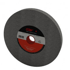 Camel Grinding Wheels - 46 Grit Aluminum Oxide Bench & Pedestal Grinding Wheel - 10" Diam x 1-1/4" Hole x 1" Thick, 2483 Max RPM, M Hardness, Coarse Grade , Vitrified Bond - Exact Tool & Supply