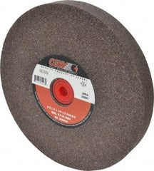 Camel Grinding Wheels - 36 Grit Aluminum Oxide Bench & Pedestal Grinding Wheel - 8" Diam x 1-1/4" Hole x 1" Thick, 3600 Max RPM, O Hardness, Very Coarse Grade , Vitrified Bond - Exact Tool & Supply