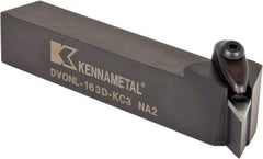 Kennametal - DVON, Left Hand Cut, 17.5° Lead Angle, 1" Shank Height x 1" Shank Width, Negative Rake Indexable Turning Toolholder - 6" OAL, VN..33. Insert Compatibility, Series Kenclamp - Exact Tool & Supply