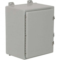 Wiegmann - NEMA 4X Fiberglass Standard Enclosure with Continuous Hinge Cover - Exact Tool & Supply