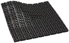 Mason Ind. - 18" Long x 18" Wide x 3/4" Thick, Neoprene, Machinery Leveling Pad & Mat - 14,580 Lb Max Load, Black - Exact Tool & Supply