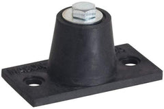 Mason Ind. - 1/2-13 Bolt Thread, 5-1/2" Long x 3-5/16" Wide x 2-3/4" High Stud Mount Leveling Pad & Mount - 550 Max Lb Capacity, 2-9/16" Base Diam - Exact Tool & Supply