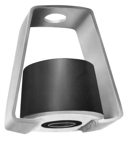 Mason Ind. - 190 to 380 Lb Capacity, 0.2 to 0.4" Deflection, HDB, Vibration Control Hanger - 3-1/4" Long x 4-1/4" Wide x 4-1/2" High x 3-1/4" Deep, 3/4" Max Rod Diam, 3" Lower Rod Penetration, White - Exact Tool & Supply