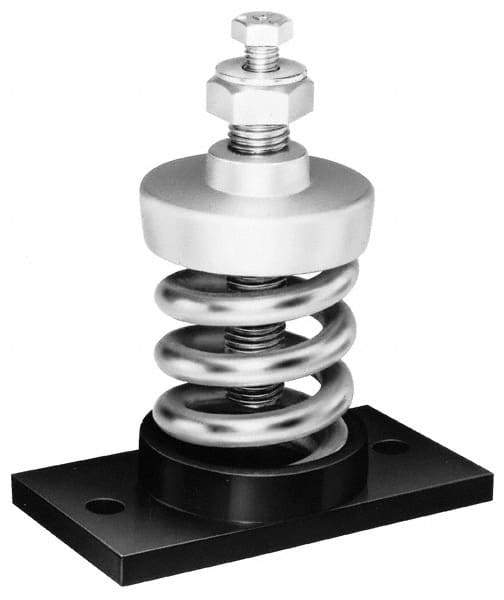 Mason Ind. - 3/8-16 Bolt Thread, 3-5/8" Long x 2-1/4" Wide x 4-5/8" High Stud Mount Leveling Pad & Mount - 510 Max Lb Capacity - Exact Tool & Supply