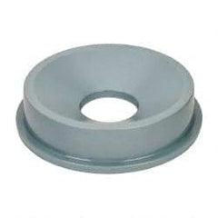 Rubbermaid - Round Lid for Use with 32 Gal Round Trash Cans - Gray, Polyethylene, For 2632 Brute Trash Cans - Exact Tool & Supply