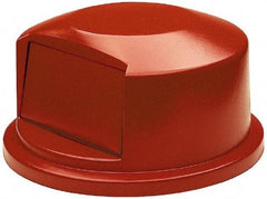Rubbermaid - Round Lid for Use with 44 Gal Round Trash Cans - Red, Polyethylene, For 2643 Brute Trash Cans - Exact Tool & Supply