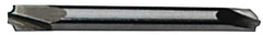Accupro - 0.035" Radius, 1/8" Mill Diam, 2 Flute Solid Carbide Corner Rounding End Mill - Double End, TiN Finish, 1-1/2" OAL, 1/8" Shank Diam - Exact Tool & Supply