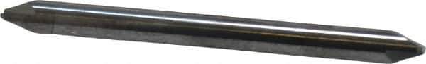 Accupro - 0.015" Radius, 1/8" Mill Diam, 2 Flute Solid Carbide Corner Rounding End Mill - Double End, Uncoated, 1-1/2" OAL, 1/8" Shank Diam - Exact Tool & Supply
