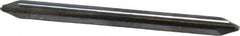 Accupro - 0.015" Radius, 1/8" Mill Diam, 2 Flute Solid Carbide Corner Rounding End Mill - Double End, Uncoated, 1-1/2" OAL, 1/8" Shank Diam - Exact Tool & Supply