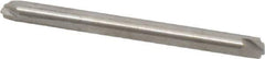 Accupro - 0.02" Radius, 1/8" Mill Diam, 2 Flute Solid Carbide Corner Rounding End Mill - Double End, Uncoated, 1-1/2" OAL, 1/8" Shank Diam - Exact Tool & Supply