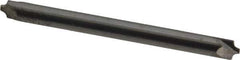 Accupro - 0.04" Radius, 1/8" Mill Diam, 2 Flute Solid Carbide Corner Rounding End Mill - Double End, Uncoated, 1-1/2" OAL, 1/8" Shank Diam - Exact Tool & Supply