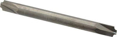 Accupro - 0.046" Radius, 3/16" Mill Diam, 2 Flute Solid Carbide Corner Rounding End Mill - Double End, Uncoated, 2" OAL, 3/16" Shank Diam - Exact Tool & Supply