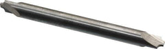 Accupro - 0.055" Radius, 3/16" Mill Diam, 2 Flute Solid Carbide Corner Rounding End Mill - Double End, Uncoated, 2" OAL, 3/16" Shank Diam - Exact Tool & Supply