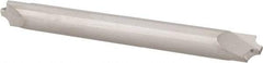 Accupro - 0.062" Radius, 3/16" Mill Diam, 2 Flute Solid Carbide Corner Rounding End Mill - Double End, Uncoated, 2" OAL, 3/16" Shank Diam - Exact Tool & Supply