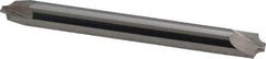 Accupro - 0.078" Radius, 1/4" Mill Diam, 2 Flute Solid Carbide Corner Rounding End Mill - Double End, Uncoated, 2-1/2" OAL, 1/4" Shank Diam - Exact Tool & Supply