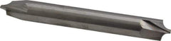 Accupro - 0.118" Radius, 5/16" Mill Diam, 2 Flute Solid Carbide Corner Rounding End Mill - Double End, Uncoated, 2-1/2" OAL, 5/16" Shank Diam - Exact Tool & Supply