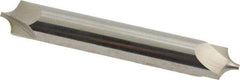 Accupro - 0.156" Radius, 3/8" Mill Diam, 2 Flute Solid Carbide Corner Rounding End Mill - Double End, Uncoated, 2-1/2" OAL, 3/8" Shank Diam - Exact Tool & Supply
