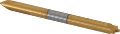 Accupro - 0.04" Radius, 1/8" Mill Diam, 2 Flute Solid Carbide Corner Rounding End Mill - Double End, TiN Finish, 1-1/2" OAL, 1/8" Shank Diam - Exact Tool & Supply
