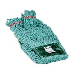 Rubbermaid - 5" Green Head Band, Medium Blended Fiber Loop End Mop Head - 4 Ply, Use for General Purpose - Exact Tool & Supply