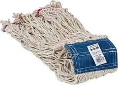 Rubbermaid - 5" Blue Head Band, X-Large Blended Fiber Loop End Mop Head - 4 Ply, Use for General Purpose - Exact Tool & Supply